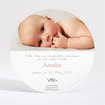 Geburtskarte tanz der waldtiere - gold - Vue 4