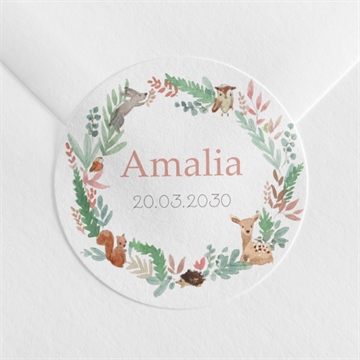 Sticker Geburt tanz der waldtiere