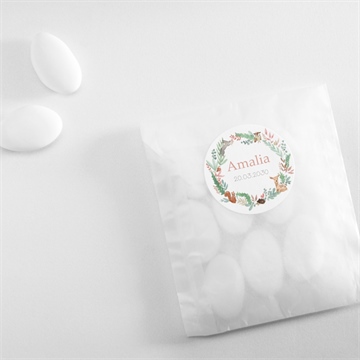 Sticker Geburt tanz der waldtiere - Vue 4