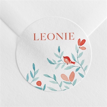 Sticker Geburt klatschmohn