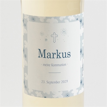 Flaschenetikett Kommunion höhenflug