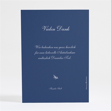 Trauerdanksagung sanftmut - silber - Vue 4