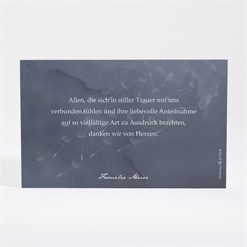Trauerdanksagung besinnung - silber - Vue 4