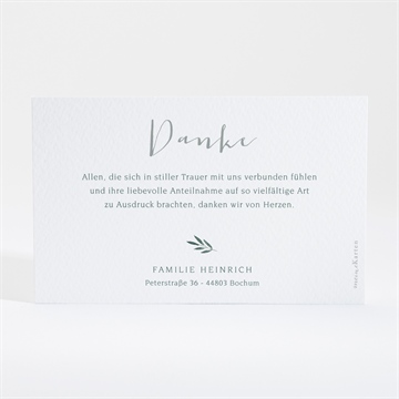 Trauerdanksagung erinnerung - gold - Vue 4