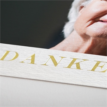 Trauerdanksagung in erinnerung - gold - Vue 2