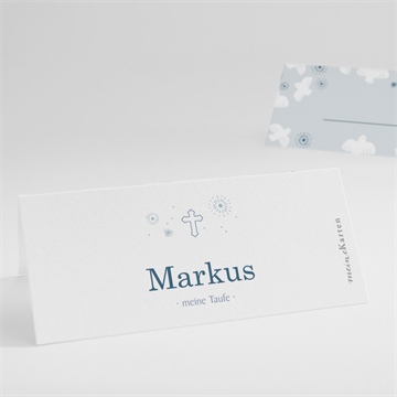 Tischkarte Taufe horizont