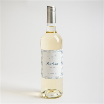 Flaschenetikett Taufe horizont - Vue 2