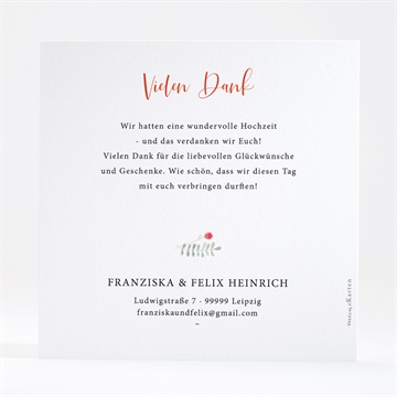 Dankeskarte Hochzeit frühlingsdüfte - vue 4