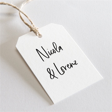 Geschenkanhänger Hochzeit wir