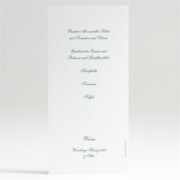Menükarte Hochzeit klassisches monogramm - Vue 2