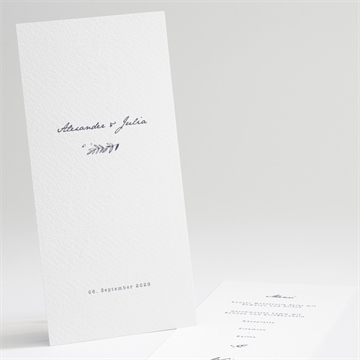 Menükarte Hochzeit laub