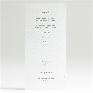 Menükarte Hochzeit herrlich - Vue 2