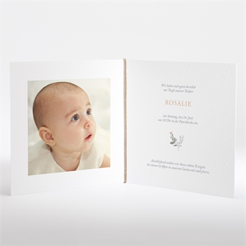 Einladung Taufe freude pur - klappkarte - Vue 2