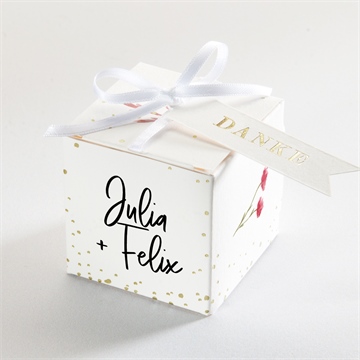 Geschenkbox Hochzeit landkunst - gold