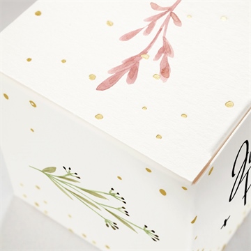 Geschenkbox Hochzeit landkunst - gold - Vue 2