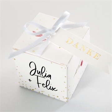 Geschenkbox Hochzeit landkunst - gold - Vue 4