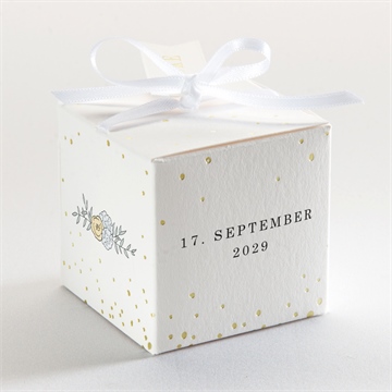 Geschenkbox Hochzeit liebespaar - gold - Vue 3