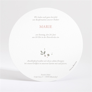 Einladung Konfirmation stille hoffnung - gold - vue 4