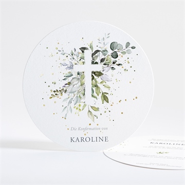 Einladung Konfirmation atemzug - gold