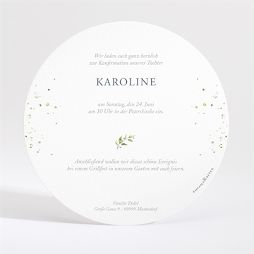 Einladung Konfirmation atemzug - gold - vue 4