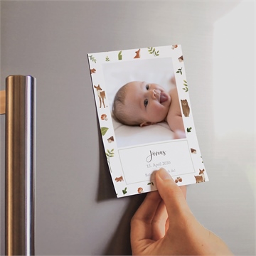 Geburtskarte fröhliche gefährten - magnet - Vue 2