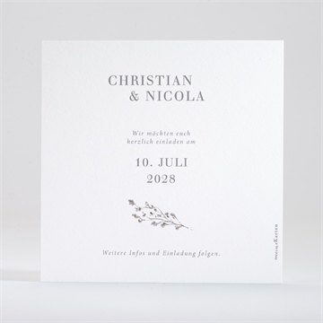 Save the Date Karte eleganz in rosa - Vue 2