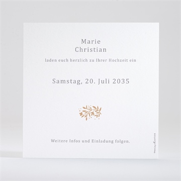 Save the Date Karte windröschen - quadrat - Vue 2