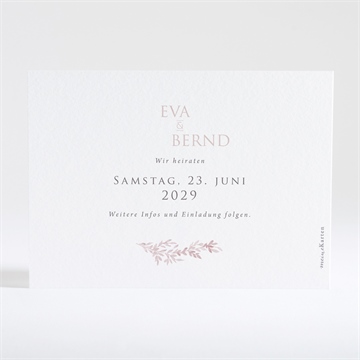 Save the Date Karte goldene weide - kupfer - Vue 4