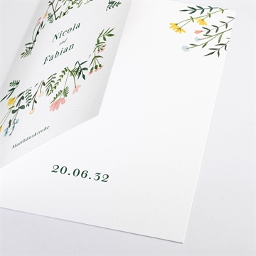 Kirchenheft Hochzeit wilde blumen - Vue 2