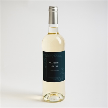 Flaschenetikett Hochzeit königsblau - Vue 2