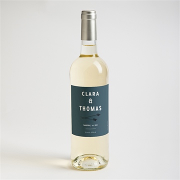 Flaschenetikett Hochzeit halm - Vue 2