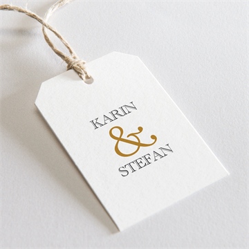 Geschenkanhänger Hochzeit eng verbunden