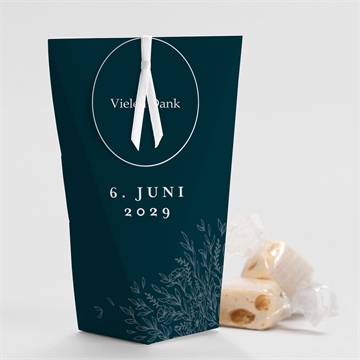 Geschenkbox Hochzeit königsblau - schachtel