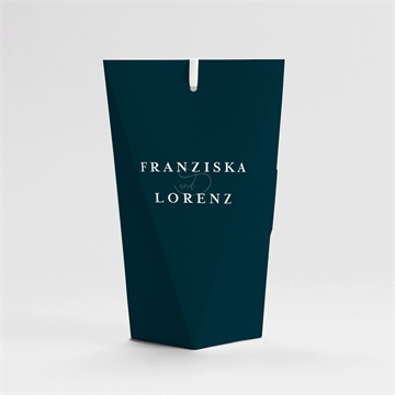 Geschenkbox Hochzeit königsblau - schachtel - Vue 4