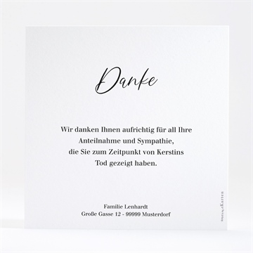 Trauerdanksagung ewig - quadrat - Vue 3