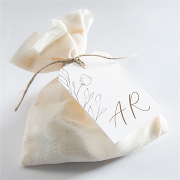 Geschenkanhänger Hochzeit elegante skizze - Vue 2