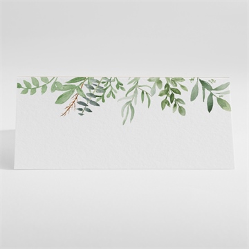 Tischkarte Hochzeit zierliches laub - Vue 2