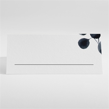 Tischkarte Hochzeit aquarell in schwarz - Vue 2