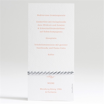 Menükarte Hochzeit exzentrik - Vue 2