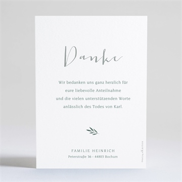 Trauerdanksagung erinnerung - silber - vue 4