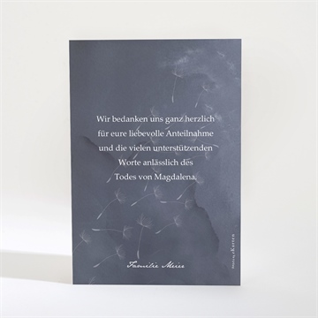 Trauerdanksagung besinnung - hochkant - vue 2