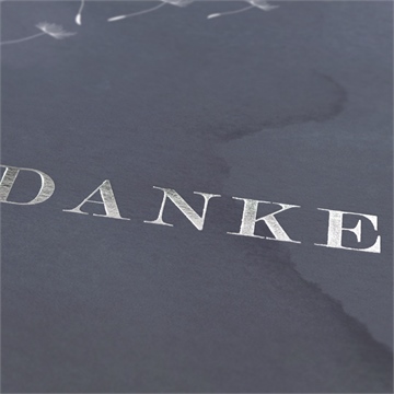 Trauerdanksagung besinnung - silber quadrat - Vue 2