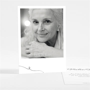 Trauerdanksagung schöne erinnerung - silber