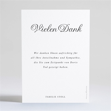 Trauerdanksagung schöne erinnerung - silber - Vue 4