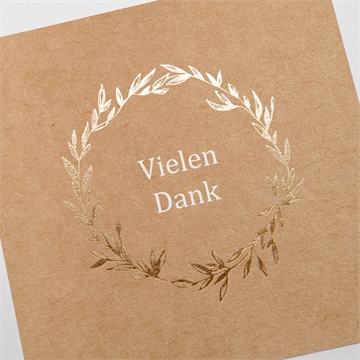 Trauerdanksagung kraftprägung - gold - Vue 3