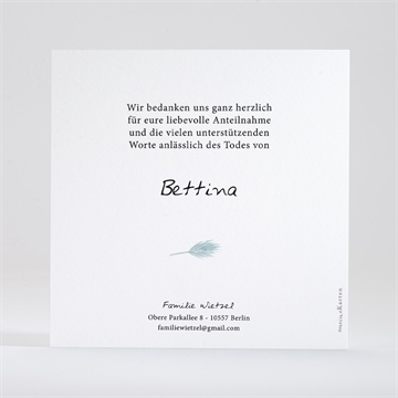 Trauerdanksagung farandole - gold - vue 3