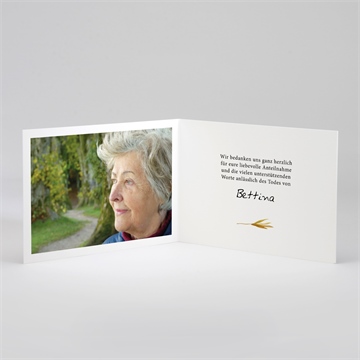 Trauerdanksagung farandole - querformat - vue 2