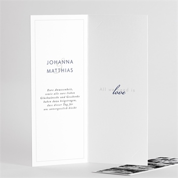 Dankeskarte Hochzeit blühender zweig - fotostreifen - Vue 3