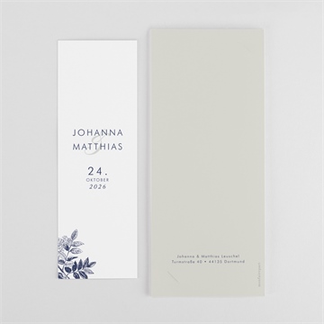 Dankeskarte Hochzeit blühender zweig - fotostreifen - Vue 4