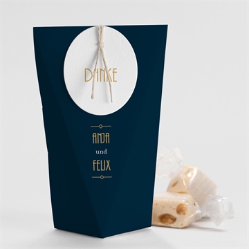 Geschenkbox Hochzeit art déco - schachtel